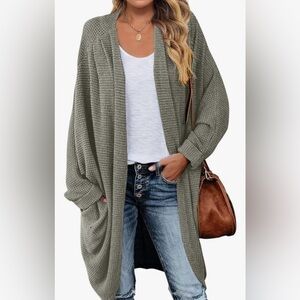 NEW Waffle Knit Long Sleeve Cardigan w/pockets ✨